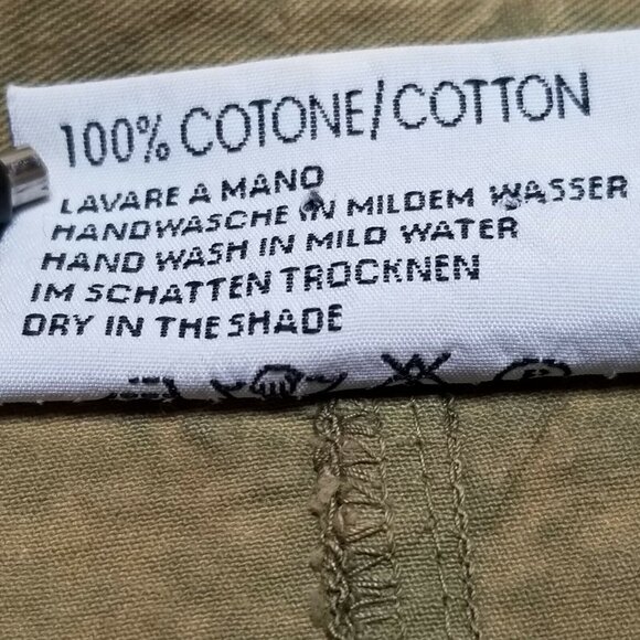 Marilu Womens Cotton Brown Embroidered Jacket Shirt 3/4 Sleeve Made in Italy - Picture 8 of 11